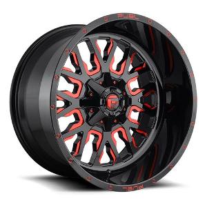 Fuel Off Road フューエルオフロード ホイール STROKE D612 | Gloss Black w/ Candy Red